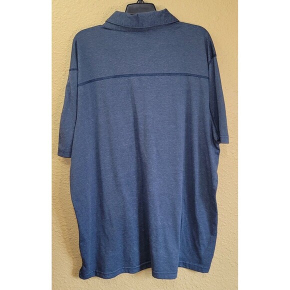 Swiss Tech Shirt Mens Polo 2XL Blue Short Sleeve Polyester Cotton Pullover - Picture 4 of 9